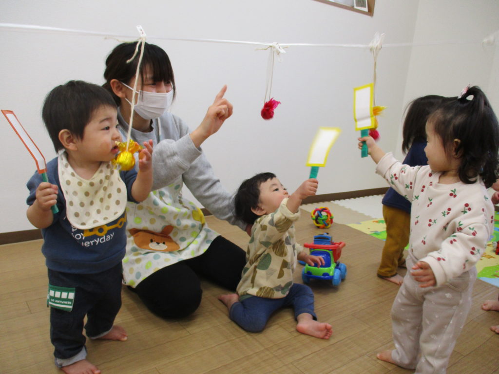 1月の保育所の様子 もりわけ保育所 福山市認可小規模保育 結絆福祉会保育所グループ 結絆福祉会保育所グループ 福山市認可小規模保育所 0歳1歳2歳 対象